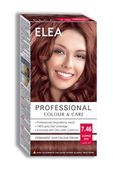 Краска для волос Elea Professional Colour&Care 7.46 Copper Red, 123 мл цена и информация | Краска для волос | 220.lv