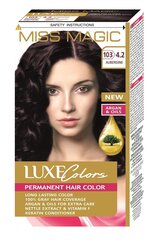 Стойкая краска для волос Miss Magic Luxe Colors 4.2 Aubergine, 123 мл цена и информация | Краска для волос | 220.lv