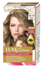 Стойкая краска для волос Miss Magic Luxe Colors 7.0 Natural blond,123 мл цена и информация | Краска для волос | 220.lv