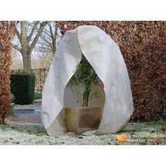 Nature augu ziemas pārsegs, rāvējslēdzējs, 70 g/m², bēšs, 2x1,5x1,5 m цена и информация | Садовые инструменты | 220.lv