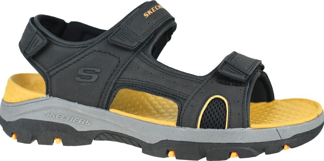 Sandales vīriešiem Skechers Tresmen-Hirano 204106-BLK cena un informācija | Vīriešu iešļūcenes, čības, sandales | 220.lv