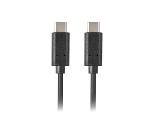 Kabelis USB C Lanberg 480 Mb/s Melns cena un informācija | Kabeļi un vadi | 220.lv