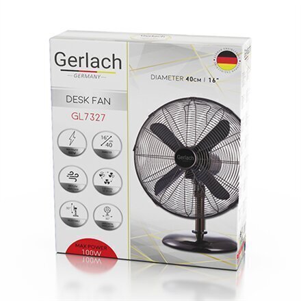 Gerlach Velocity GL 7327 ventilators цена и информация | Ventilatori | 220.lv