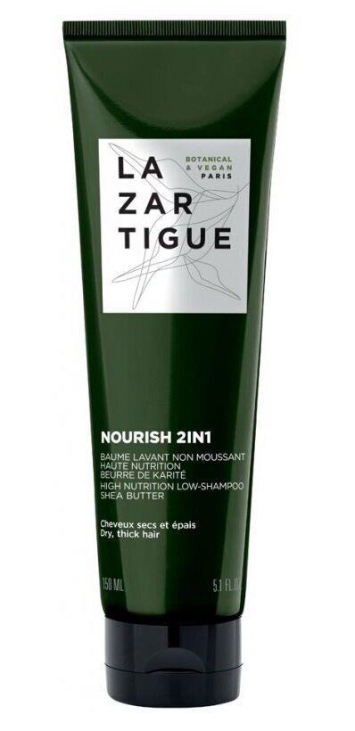 Barojošs, neputojošs matu šampūns-pieniņš Lazartigue Nourish 2in1, 150 ml цена и информация | Šampūni | 220.lv