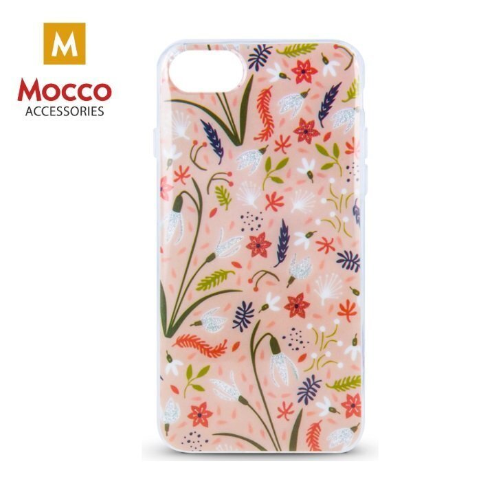 Mocco Spring Case Silikona Apvalks Priekš Apple iPhone X / XS Rozā ( Balta Sniegputenī ) cena un informācija | Telefonu vāciņi, maciņi | 220.lv