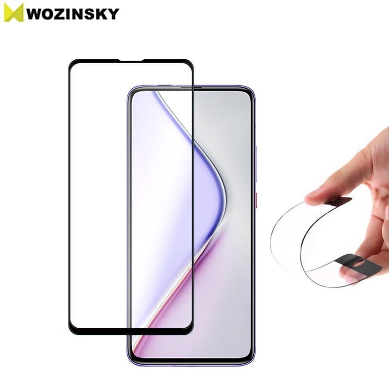 Wozinsky Flexi Aizsargstikls 9H ekstra aizsardzība telefona ekrānam priekš Xiaomi Poco F2 Pro / Redmi K30 Pro Pilna ekrāna Melns cena un informācija | Ekrāna aizsargstikli | 220.lv