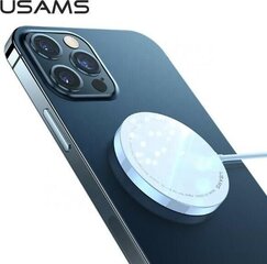 Usams US-CD155 Ātrs 15W Magsafe Bezvadu Qi Lādētājs 5V 2A priekš iPhone 12 Mini Pro Max Balts cena un informācija | Lādētāji un adapteri | 220.lv