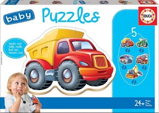 Головоломки Baby vehicles, 5 шт. цена и информация | Пазлы | 220.lv