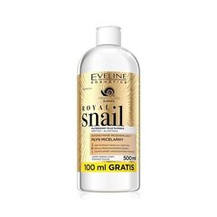 Micelārais ūdens Eveline Royal Snail 3in1, 500 ml цена и информация | Средства для очищения лица | 220.lv