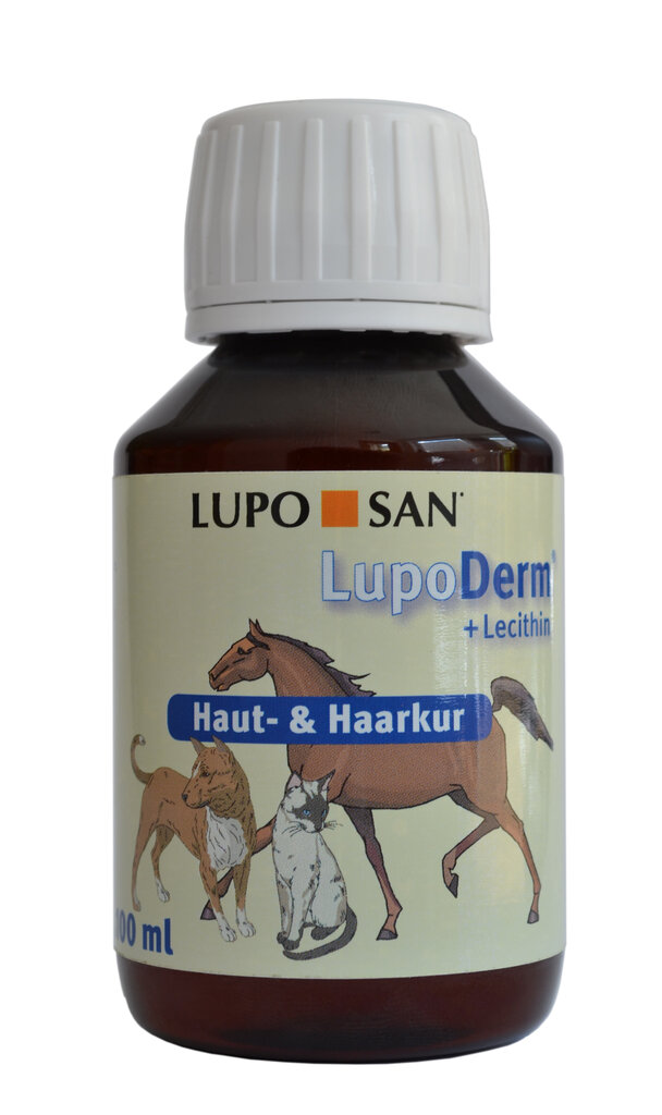 Luposan Lupo Derm vilnas un ādas piedeva, 500 ml cena un informācija | Vitamīni, uztura bagātinātāji, pretparazītu līdzekļi suņiem | 220.lv