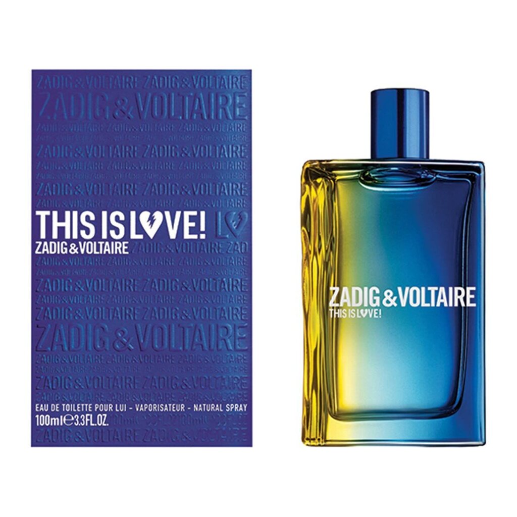 Tualetes ūdens This is Love Lui Zadig & Voltaire (100 ml) cena un informācija | Vīriešu smaržas | 220.lv