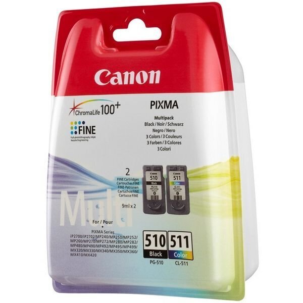 Tintes kasetne Canon PG-510/CL511 cena un informācija | Tintes kārtridži | 220.lv