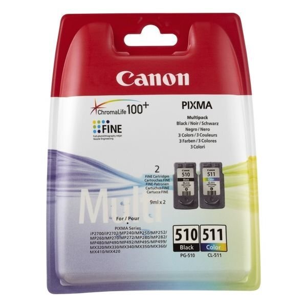 Tintes kasetne Canon PG-510/CL511 cena un informācija | Tintes kārtridži | 220.lv