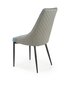 2-u krēslu komplekts Halmar K448, pelēks/zils cena un informācija | Virtuves un ēdamistabas krēsli | 220.lv