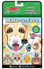 Atkārtoti lietojamu uzlīmju komplekts, MELISSA & DOUG Make Face \ "Pets" цена и информация | Развивающие игрушки | 220.lv