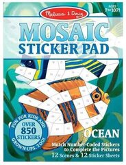 Uzlīmju mozaīkas komplekts, MELISSA & DOUG Underwater cena un informācija | Attīstošās rotaļlietas | 220.lv