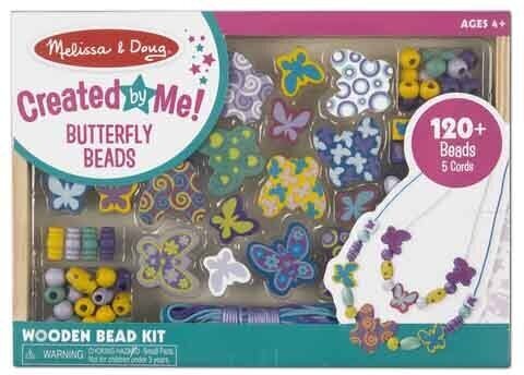 Kaklarotu izgatavošanas komplekts, MELISSA & DOUG Butterflies cena un informācija | Rotaļlietas meitenēm | 220.lv