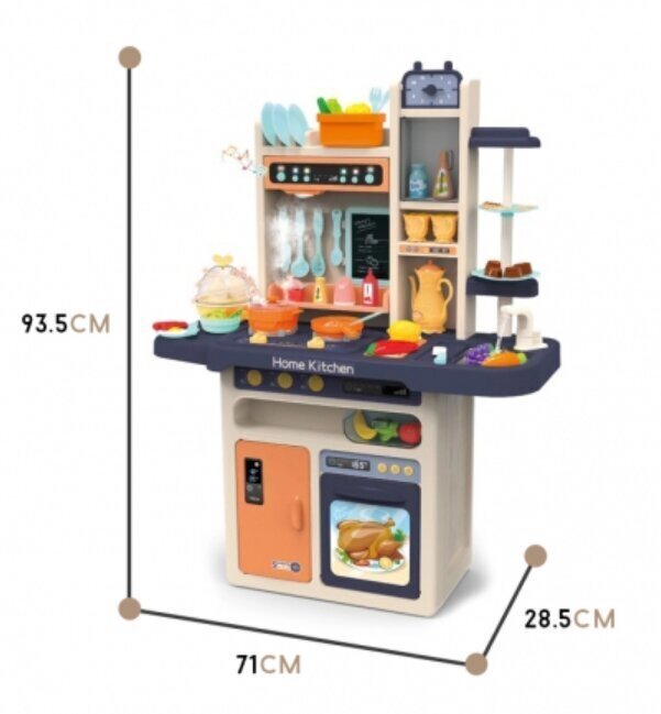 Liela bērnu virtuve Woopie, 65 d. cena un informācija | Rotaļlietas meitenēm | 220.lv