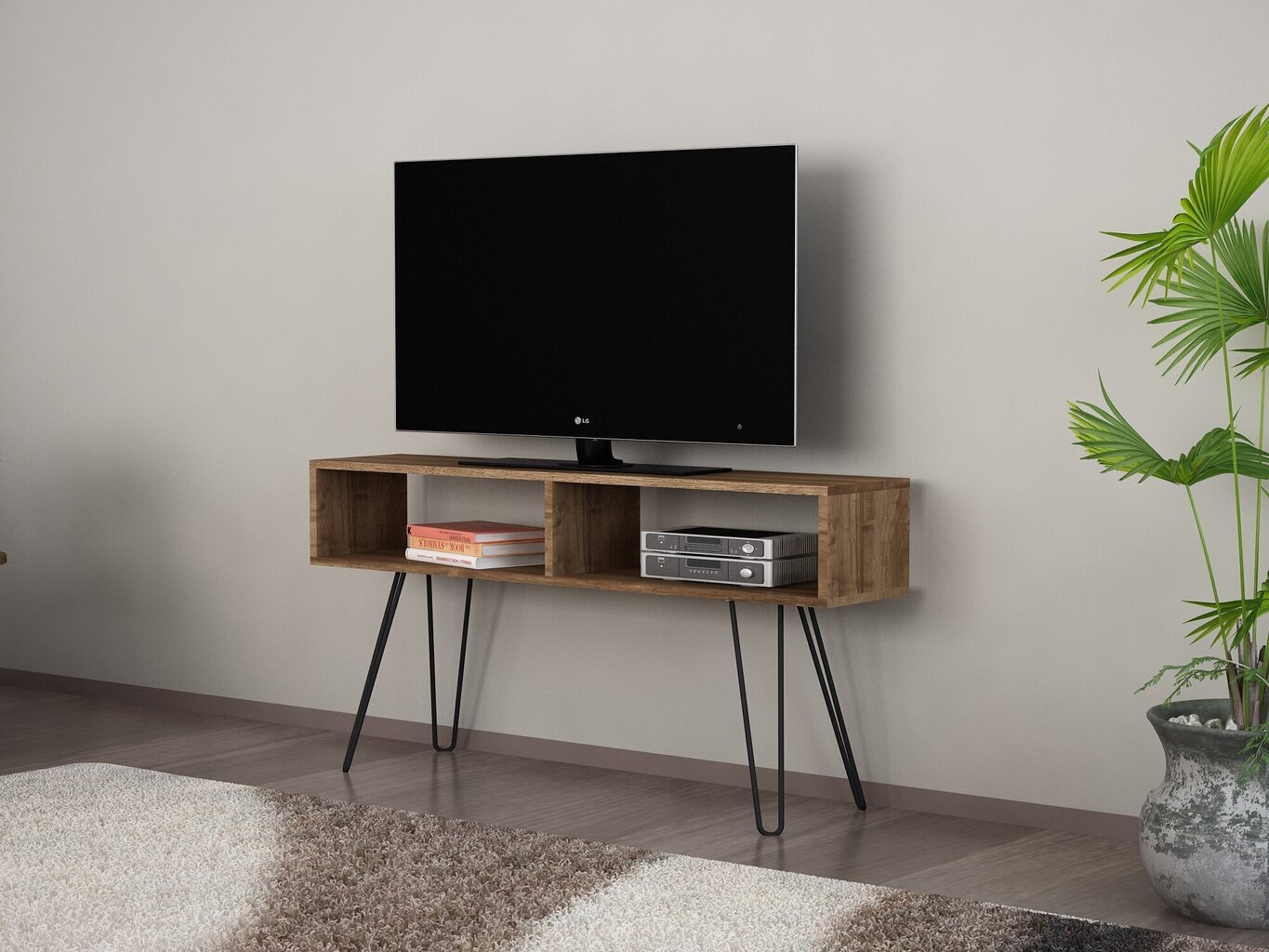 TV galdiņš Kalune Design 756, 120 cm, brūns цена и информация | TV galdiņi | 220.lv