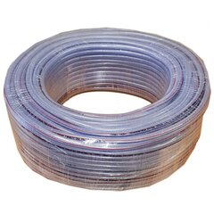 Šļūtene PVC caurspīdīga armēta 5/16"(8x2) 50m цена и информация | Оборудование для полива | 220.lv