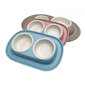 Comfy dubultās bļodas Smart Clean 2x230 ml, rozā цена и информация | Bļodas, kastes pārtikas | 220.lv