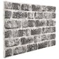 vidaXL 3D sienas paneļi, 11 gab., tumši pelēku ķieģeļu dizains, EPS цена и информация | Sienas flīzes | 220.lv