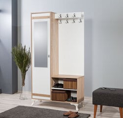 Комплект мебели для прихожей Kalune Design 863(II), белый/дуб цена и информация | Комплекты в прихожую | 220.lv