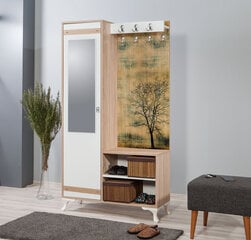 Комплект мебели для прихожей Kalune Design 863(II), зеленый/дуб цена и информация | Комплекты в прихожую | 220.lv
