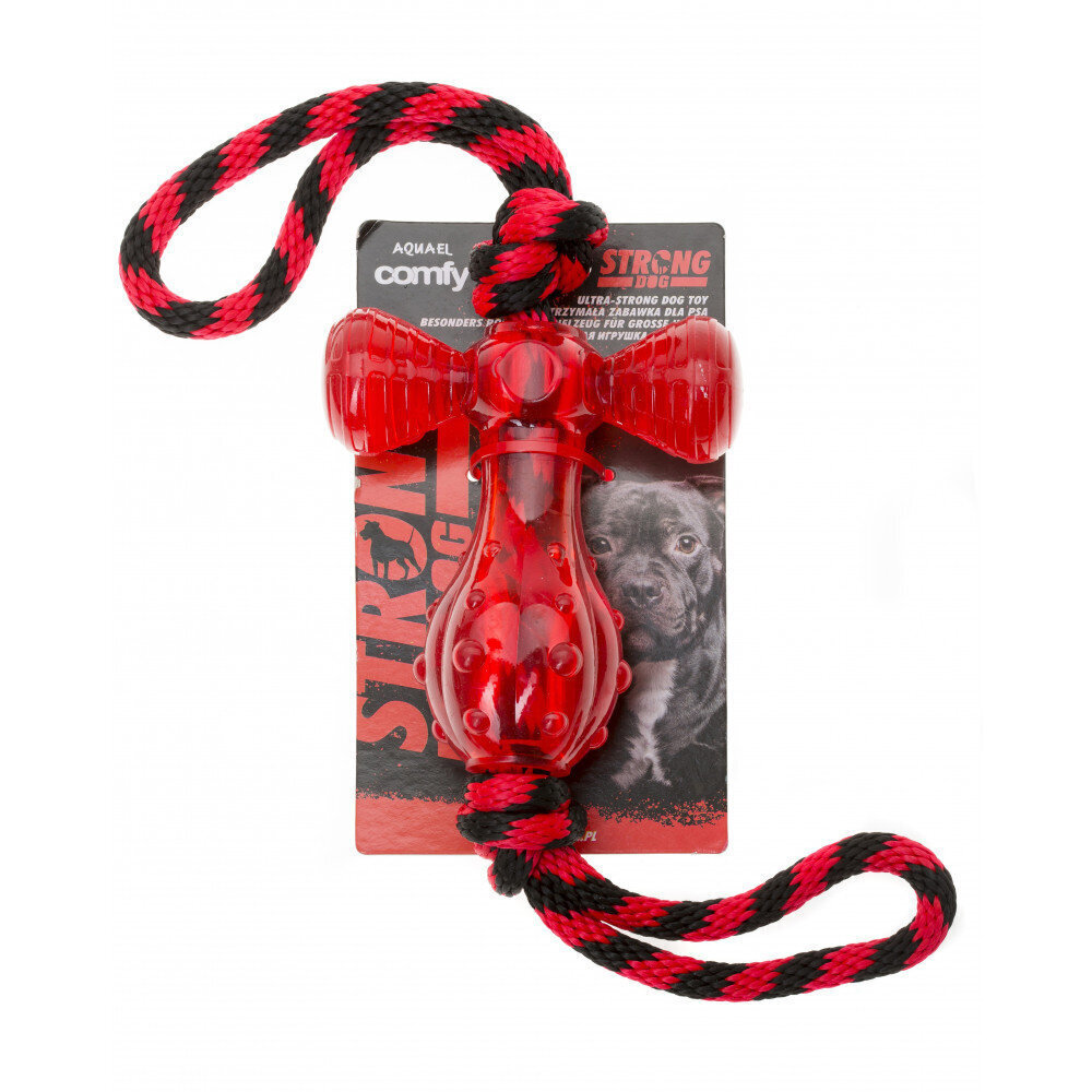 Comfy rotaļlieta Strong Dog āmurs + virve 6,5 cm цена и информация | Suņu rotaļlietas | 220.lv
