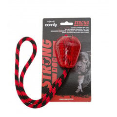 Comfy rotaļlieta Strong Dog zemene + virve 12 cm cena un informācija | Suņu rotaļlietas | 220.lv