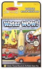 Ūdens zīmēšanas grāmata MELISSA&DOUG Water Wow "Transports" cena un informācija | Modelēšanas un zīmēšanas piederumi | 220.lv