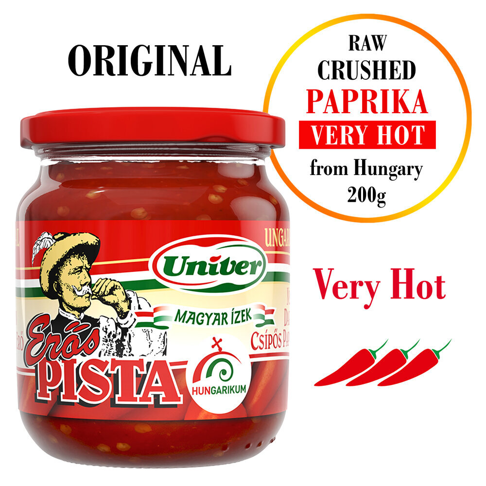 Paprika rupji malta Erős Pista, Very Hot (ļoti asa), Univer, 200g цена и информация | Mērces | 220.lv