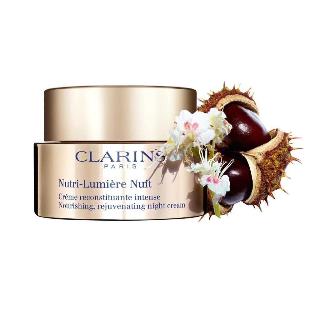 Nakts barojošs sejas krēms Clarins Nutri-Lumiere, 50 ml cena un informācija | Sejas krēmi | 220.lv