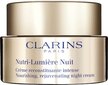 Nakts barojošs sejas krēms Clarins Nutri-Lumiere, 50 ml cena un informācija | Sejas krēmi | 220.lv