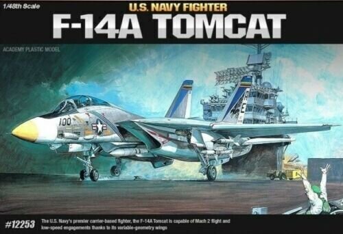 Līmējams modelis Academy 12253 US NAVY Fighter F-14A TOMCAT 1/72 cena un informācija | Līmējamie modeļi | 220.lv