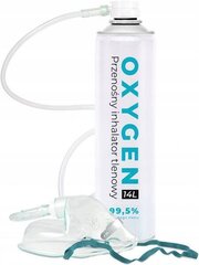 Сжатый кислород OXYGEN с маской и трубкой, 14 л концентрация 99,5% цена и информация | Первая помощь | 220.lv