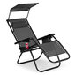 Dārza atzveltnes krēsls / klājs ar salokāmu nojumes + aksesuāri cena un informācija | Sauļošanās krēsli | 220.lv
