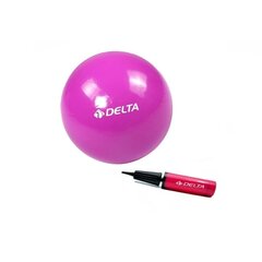 Vingrošanas bumba Delta PMP06 Mini ar pumpi 20 cm, violeta cena un informācija | Vingrošanas bumbas | 220.lv
