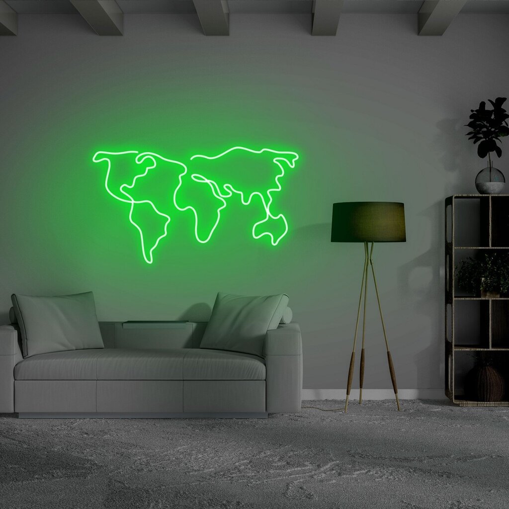 Sienas lampa World Map cena un informācija | Sienas lampas | 220.lv