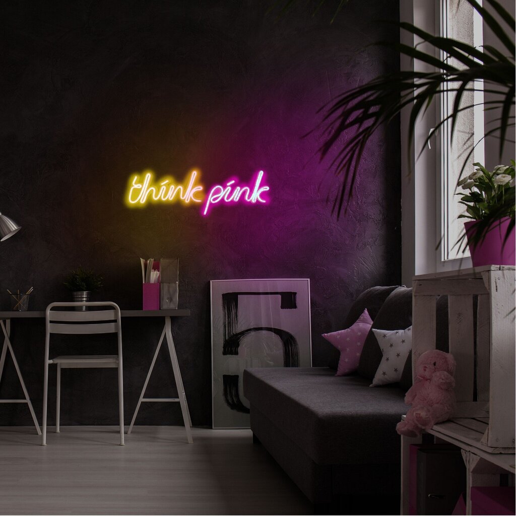 Sienas lampa Think Pink cena un informācija | Sienas lampas | 220.lv