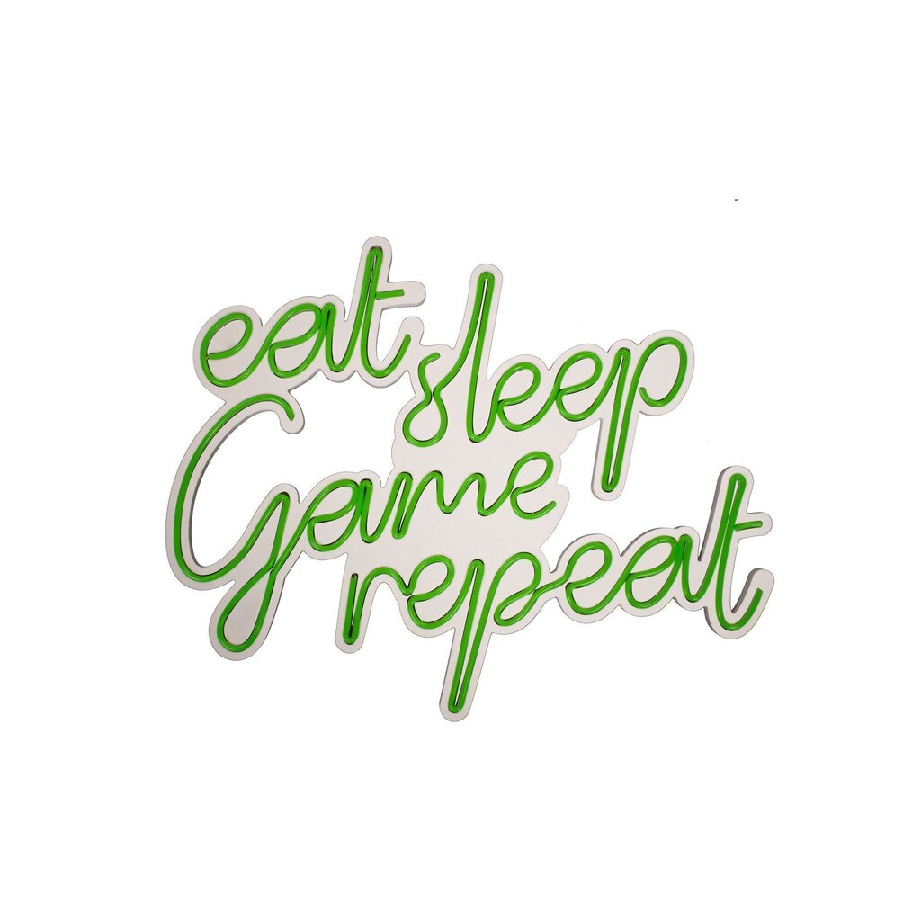 Sienas lampa eat sleep Game repeat cena un informācija | Sienas lampas | 220.lv