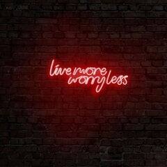 Sienas lampa Live More Worry Less цена и информация | Настенные светильники | 220.lv