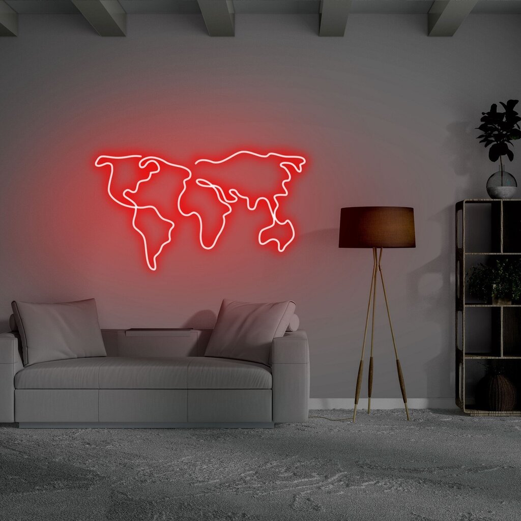 Sienas lampa World Map cena un informācija | Sienas lampas | 220.lv