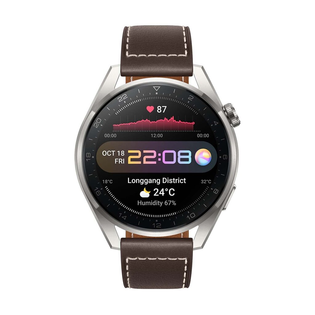 Viedpulkstenis Huawei Watch 3 Pro, Brown цена и информация | Viedpulksteņi (smartwatch) | 220.lv