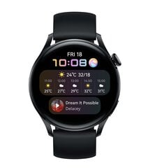 Huawei Watch 3 Active Black cena un informācija | Viedpulksteņi (smartwatch) | 220.lv