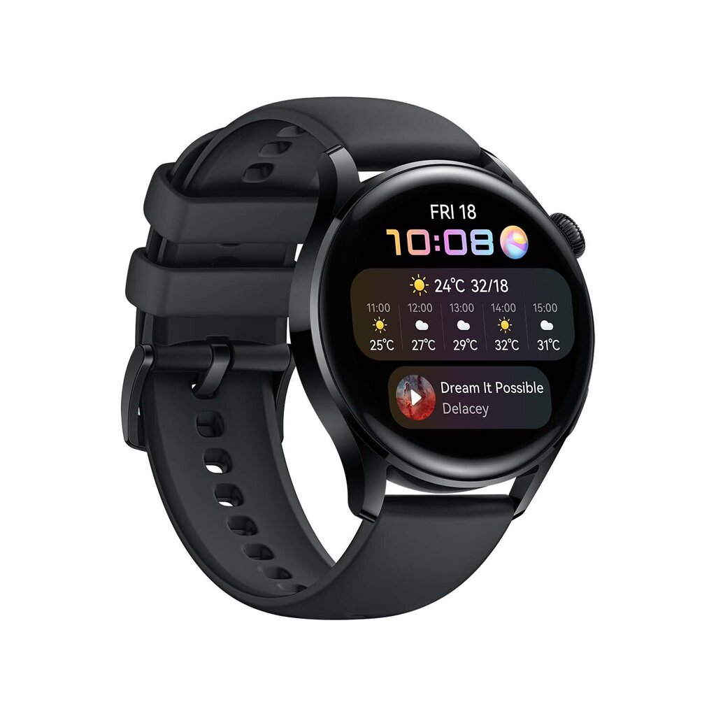 Viedpulkstenis Huawei Watch 3, Black cena un informācija | Viedpulksteņi (smartwatch) | 220.lv