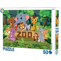 Puzle Zoo, 50 gab. cena un informācija | Puzles, 3D puzles | 220.lv