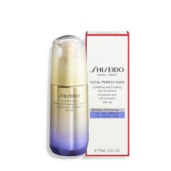 Увлажняющая эмульсия для лица для зрелой кожи Shiseido Vital Perfection, 75 мл цена и информация | Сыворотки для лица, масла | 220.lv