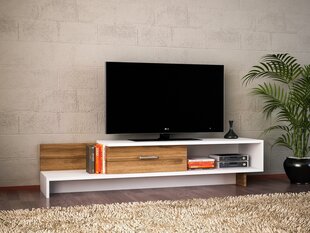 TV galdiņš Kalune Design 835, 161,8 cm, brūns/balts цена и информация | Тумбы под телевизор | 220.lv