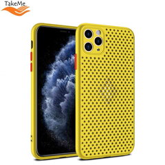 TakeMe "Дышащий" TPU Ультра-тонкий чехол-крышка для Apple iPhone X / Xs Желтый цена и информация | Чехлы для телефонов | 220.lv